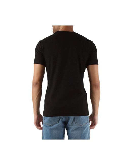 Calvin Klein Baumwoll-t-shirt mit frontlogo-druck in Black für Herren