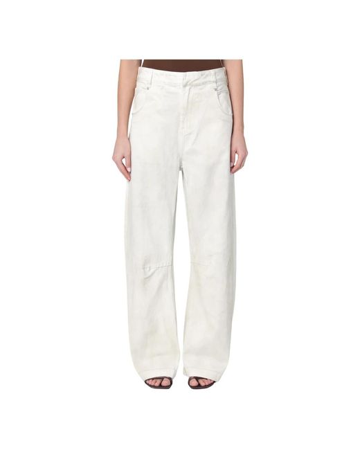Entire studios Wide Trousers in het White