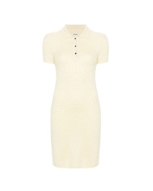 Khaite Natural Knitted Dresses