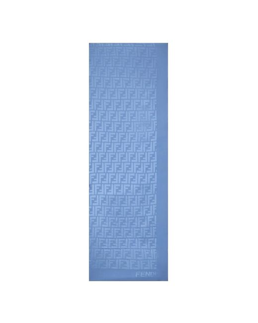 Fendi Blue Monogram Schal