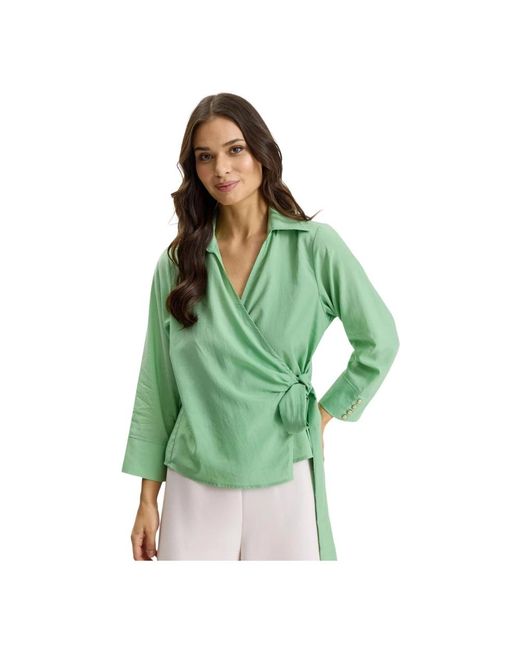 Blouses iN FRONT de color Green