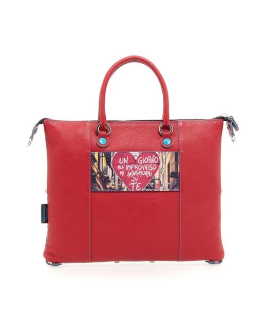 Gabs Red Tote Bags