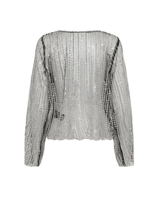 Gestuz Overhemden ,Zwart ,Blouses in het Gray