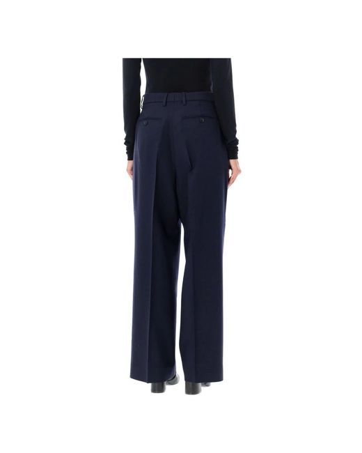 AMI Blue Wide Trousers