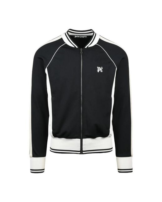 Palm Angels Black Zip-Throughs for men