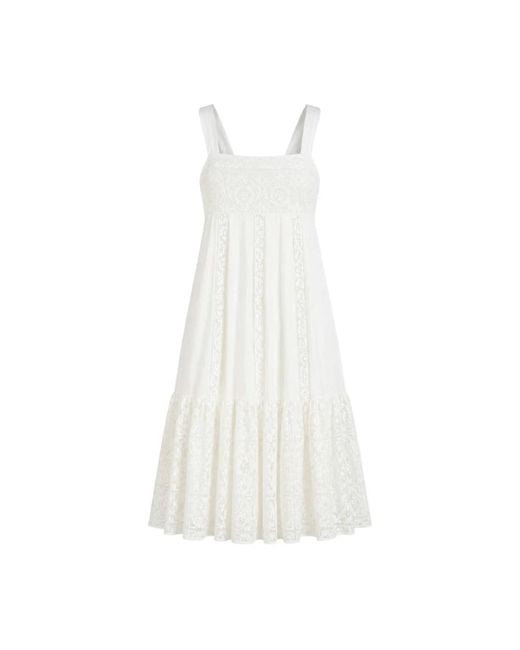 Semicouture Kleedjes ,Wit ,Midi Kleedjes in het White