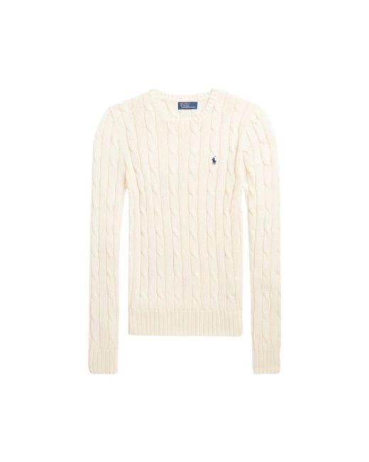 Polo Ralph Lauren White Round-Neck Knitwear for men