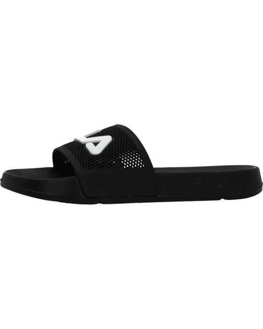 Sliders di Fila in Black da Uomo