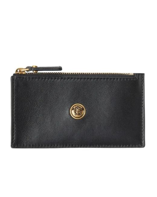Wallets & Cardholders Versace de color Black