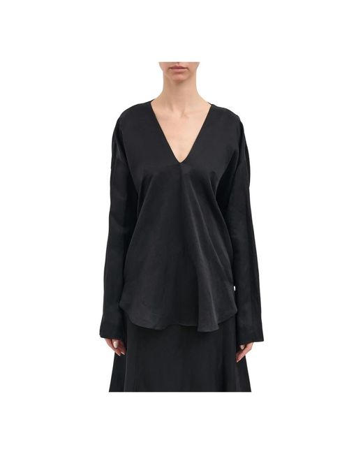Ruohan Overhemden ,Zwart ,Katoen Arno Blouse in het Black