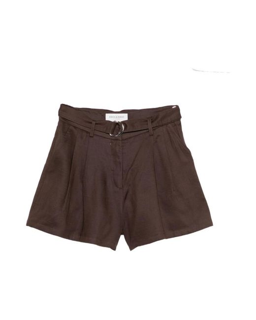 Ermanno Scervino Brown Short Shorts