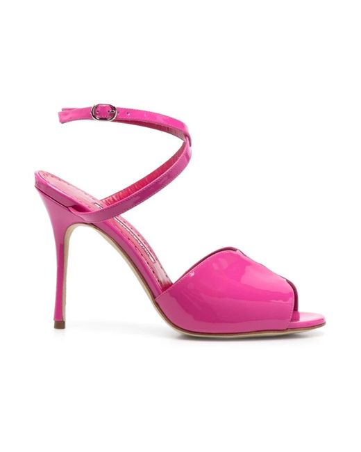 Manolo Blahnik Pink High Heel Sandals