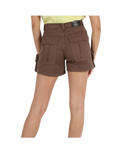 Pinko Brown Shorts With Pockets