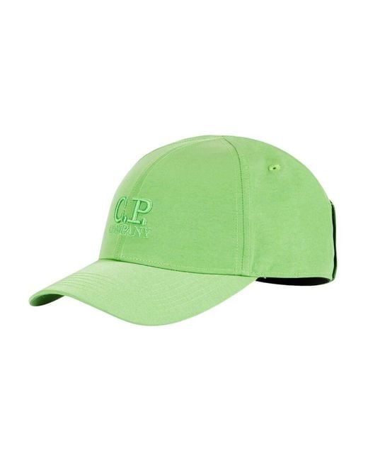 C P Company Green Chrome-R Goggle Cap () for men