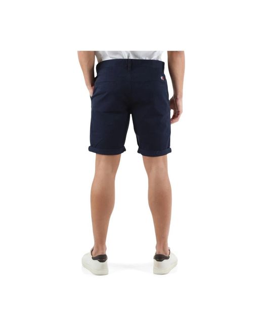 Tommy Hilfiger Slim fit stretch baumwoll-bermuda-shorts in Blue für Herren