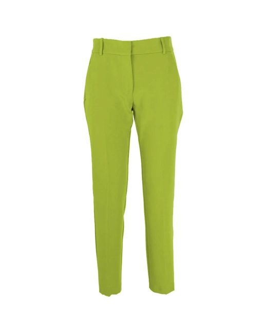 Eleganti pantaloni chino a vita alta di Pinko in Green
