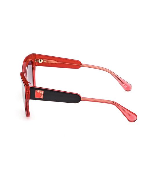 MAX&Co. Red Azetat-sonnenbrille für frauen