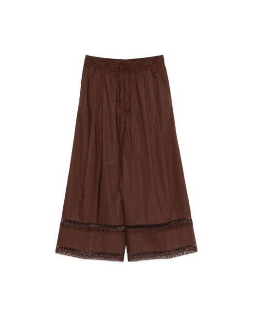 Twinset Brown Wide Trousers