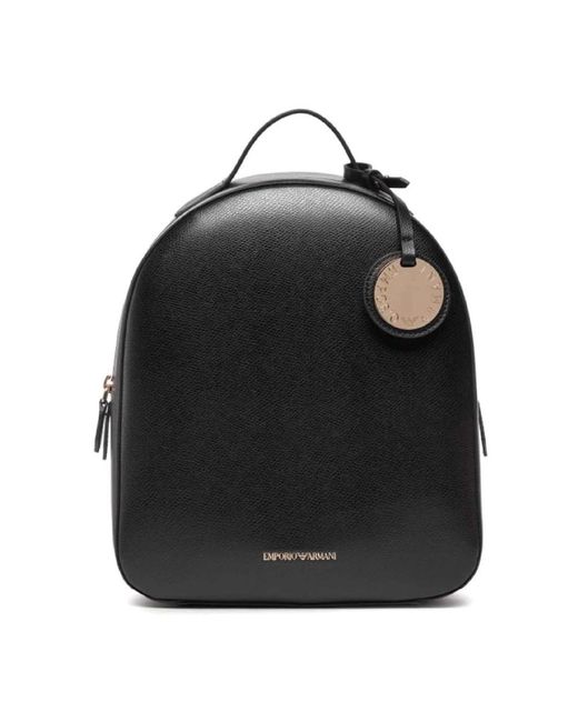 Emporio Armani Black Backpacks