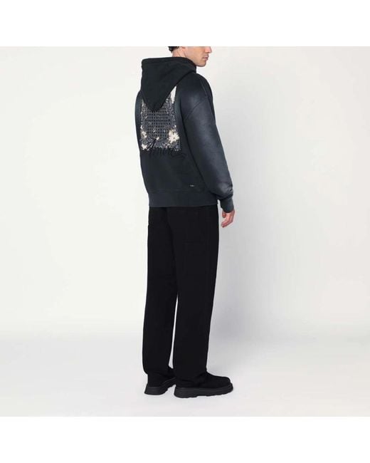Amiri Hoodie Mit Stickerei Und Kordelzug in Blue für Herren