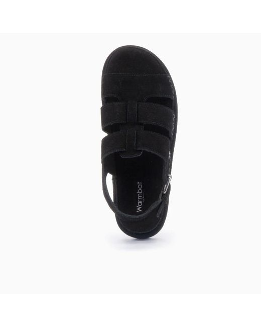 Flat Sandals Warmbat en coloris Black