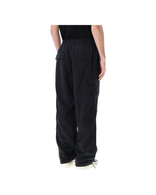 Y-3 Black Wide Trousers for men