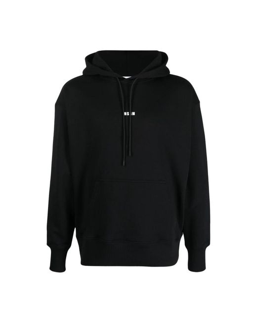 MSGM Schwarzer sweatshirt,hoodies in Black für Herren