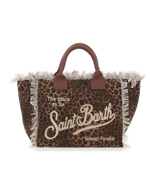 Mc2 Saint Barth Brown Tote Bags