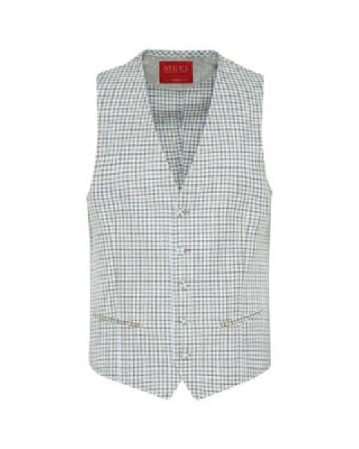 DIGEL Veelkleurig Vest in het Blue voor heren