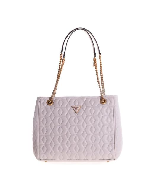 Shoulder Bags Guess de color Purple