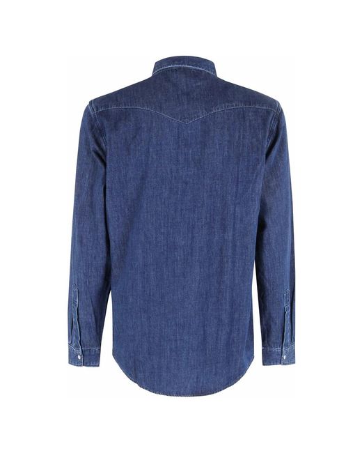 Edwin Western Shirt Ls Japan in Blue für Herren