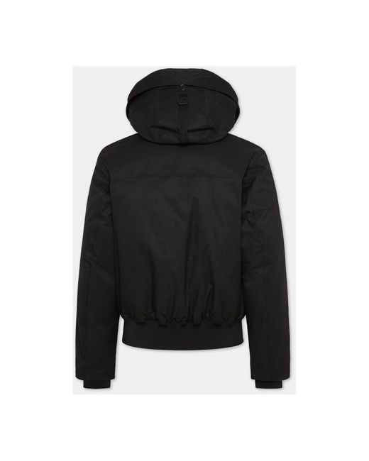 DSquared² Jassen ,Zwart ,Nylon Techno Down Bomber Nylon Jas in het Black voor heren