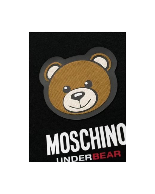 Moschino Black Baumwoll-sweatshirt mit brand-print