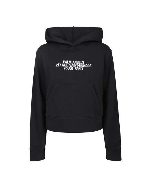 Palm Angels Cotton Hoodie in het Black