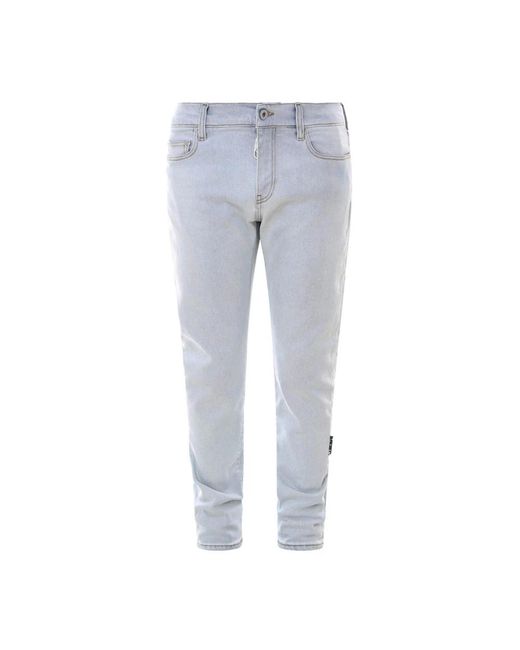 Slim-fit jeans di Off-White c/o Virgil Abloh in Gray da Uomo