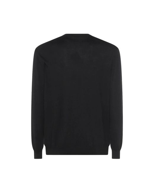 Malo Black Round-Neck Knitwear for men