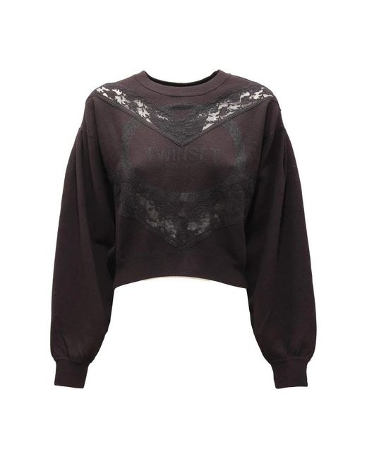 Twinset Black Sweatshirts