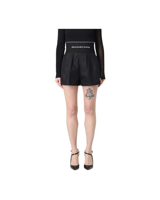 Short Shorts Alexander Wang de color Black