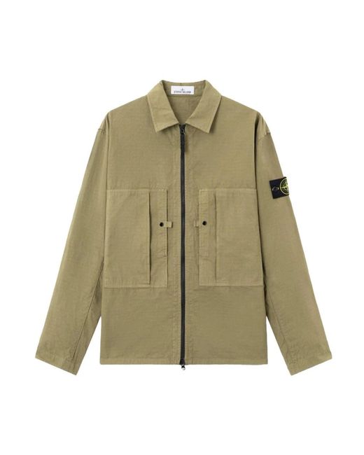 Light Jackets Stone Island de hombre de color Green