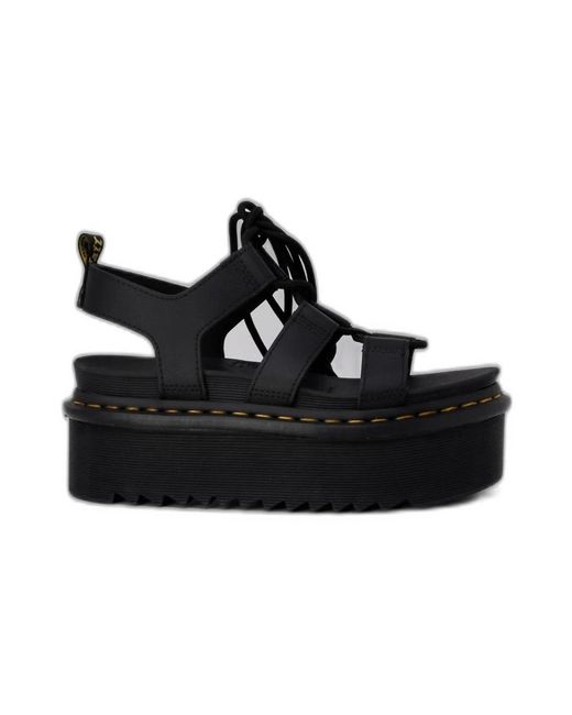 Dr. Martens Black Flat Sandals