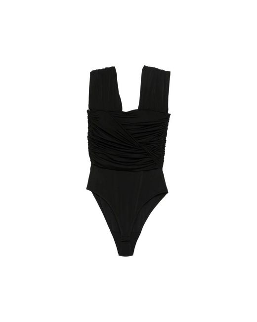 Ganni Black Twisted Bodysuit