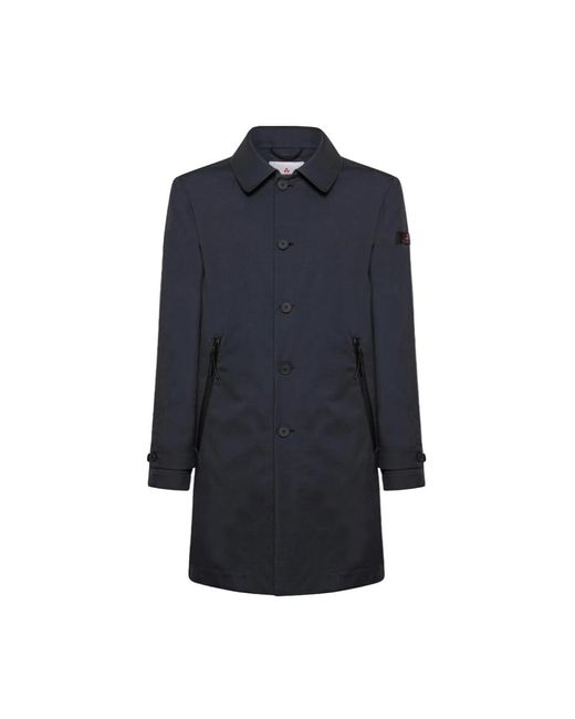 Peuterey Blue Single-Breasted Coats for men