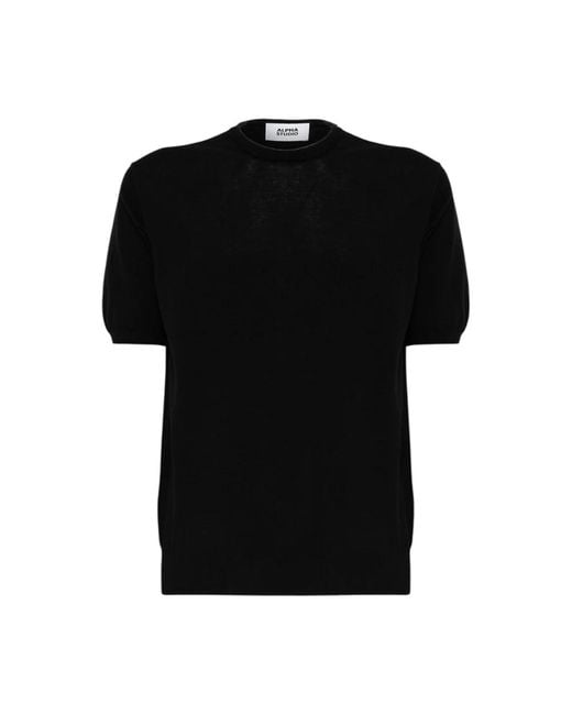 T-Shirts di Alpha Studio in Black da Uomo