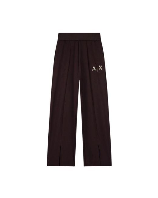 ARMANI EXCHANGE Brown Wide Trousers