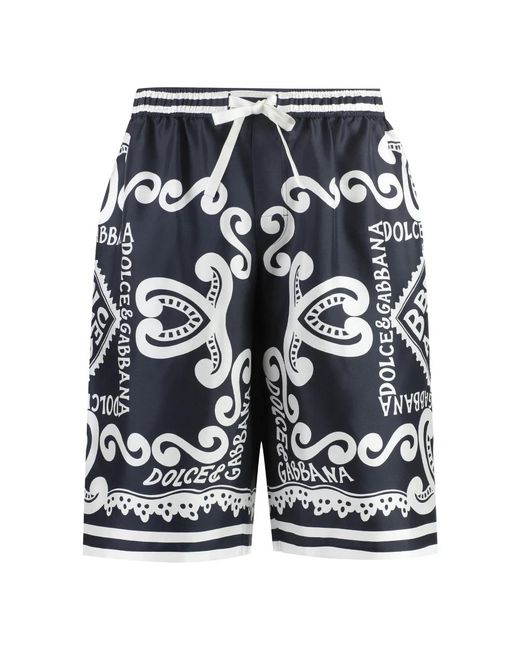 Dolce & Gabbana Blue Casual Shorts for men