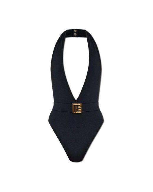 Balmain Blue Badeanzug