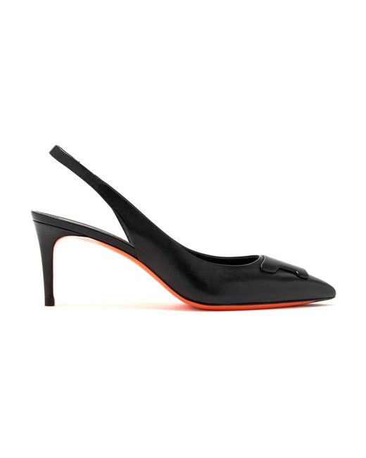 Santoni Black Pumps
