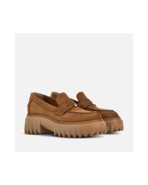 Hogan Schoenen ,Bruin ,Loafers in het Brown