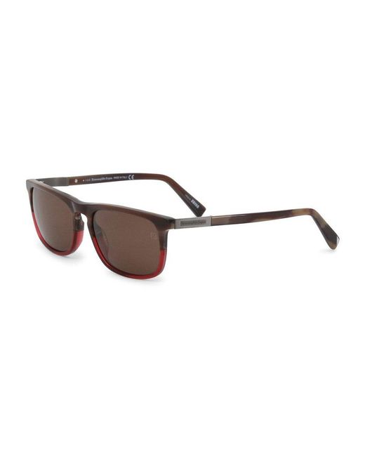 Sunglasses di Ermenegildo Zegna in Brown da Uomo