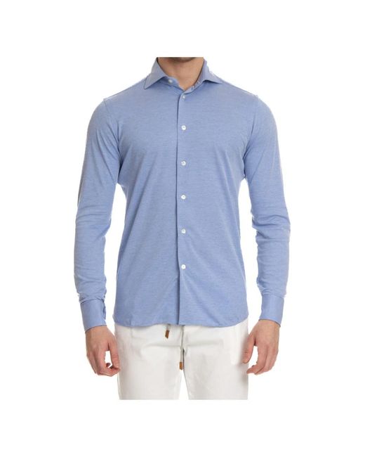 Borriello Blue Casual Shirts for men